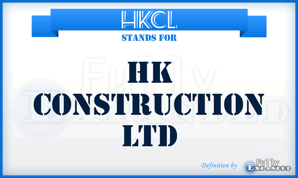 HKCL - HK Construction Ltd