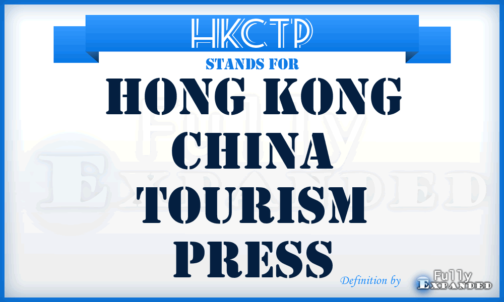 HKCTP - Hong Kong China Tourism Press