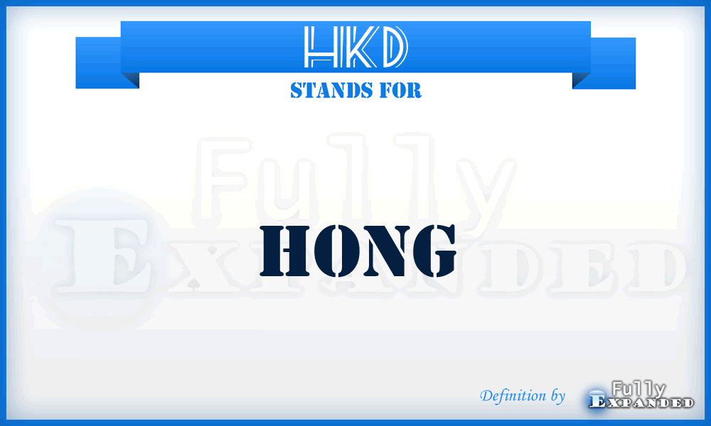 HKD - Hong