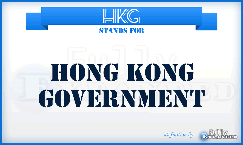 HKG - Hong Kong Government