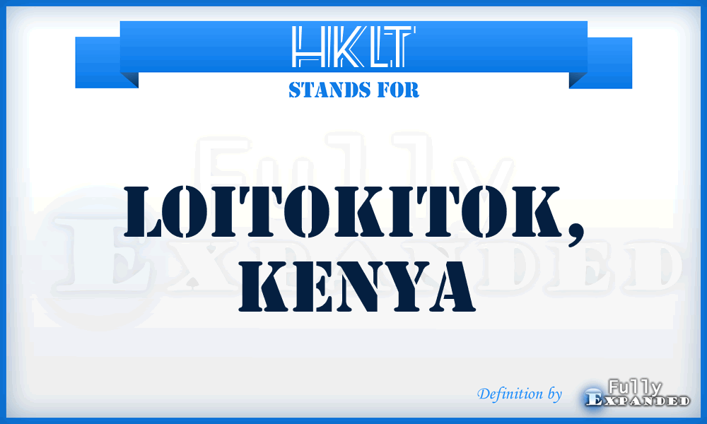 HKLT - Loitokitok, Kenya