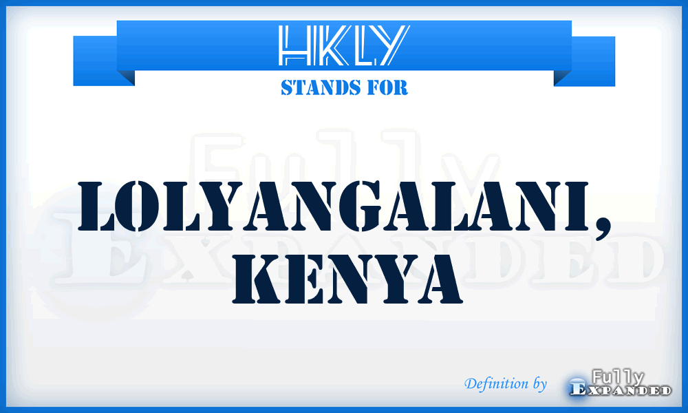 HKLY - Lolyangalani, Kenya