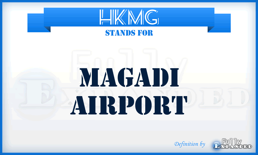 HKMG - Magadi airport