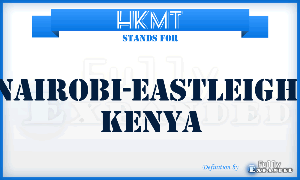 HKMT - Nairobi-Eastleigh, Kenya