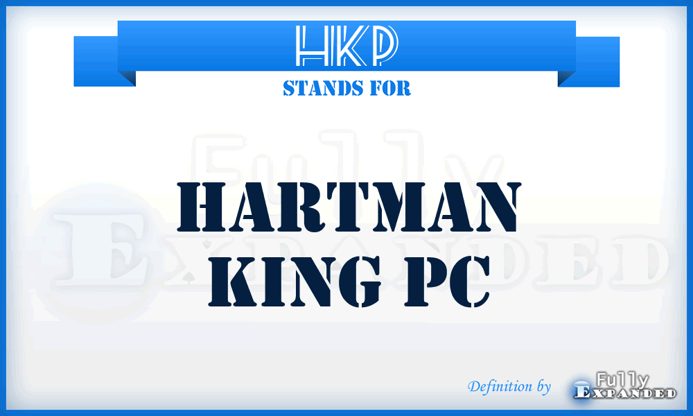 HKP - Hartman King Pc