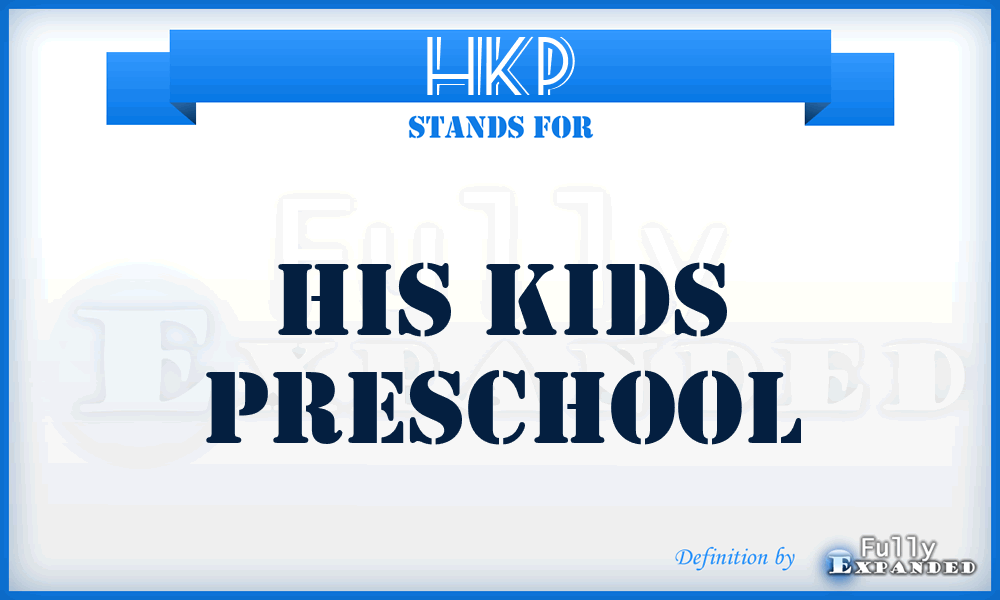 HKP - His Kids Preschool