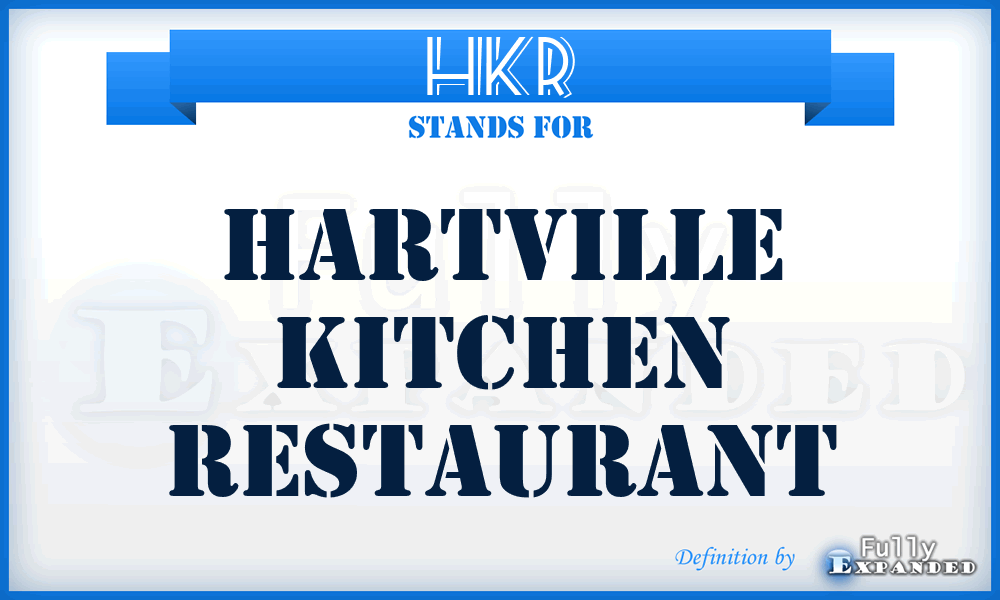 HKR - Hartville Kitchen Restaurant