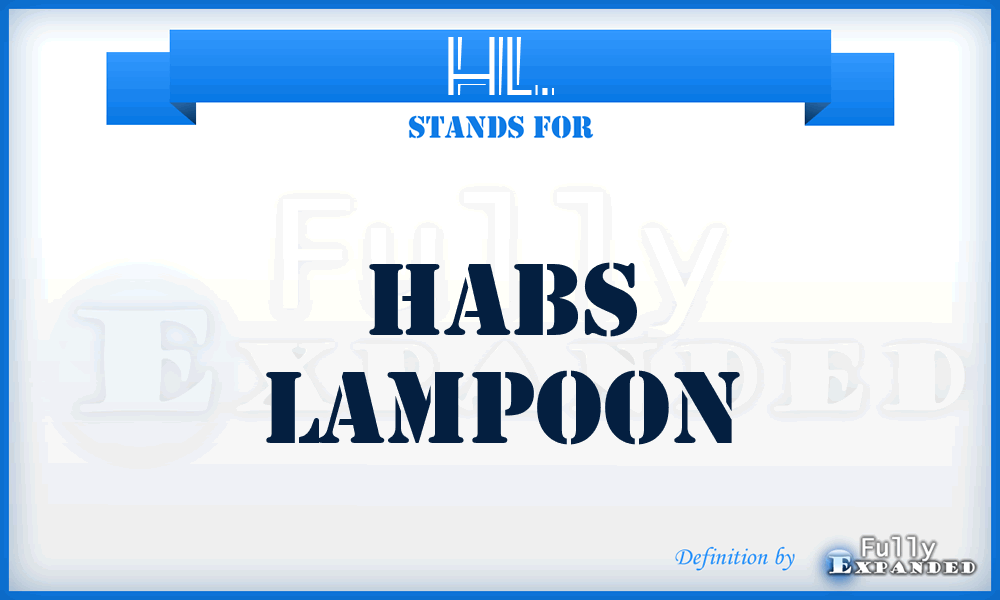 HL. - Habs Lampoon