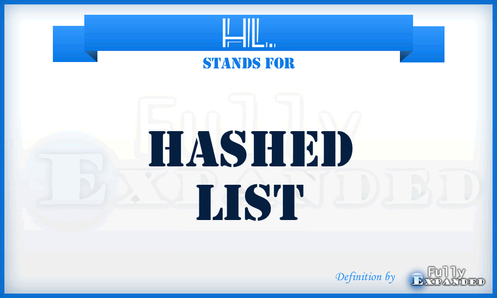 HL. - Hashed List