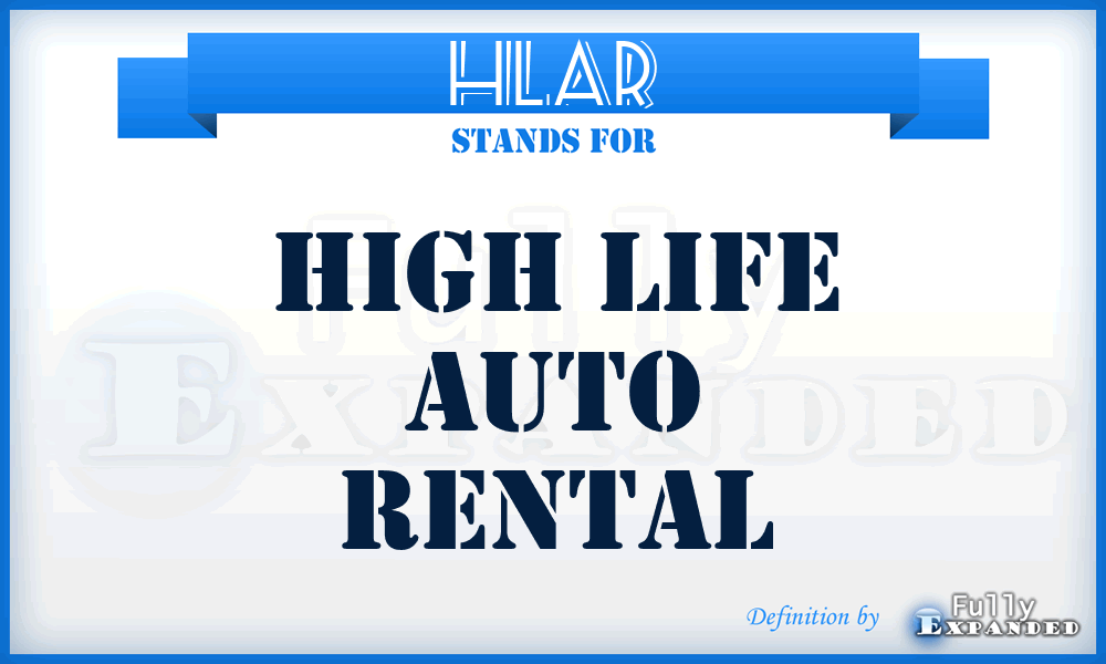 HLAR - High Life Auto Rental