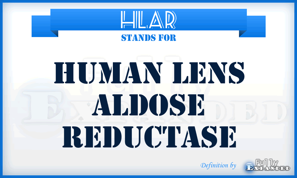 HLAR - Human Lens Aldose Reductase