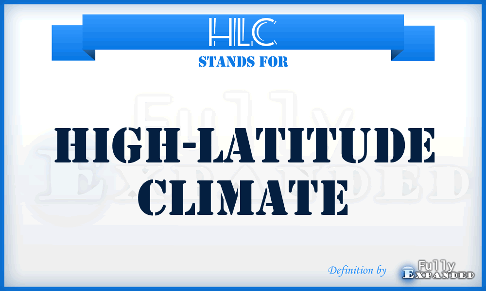 HLC - High-Latitude Climate