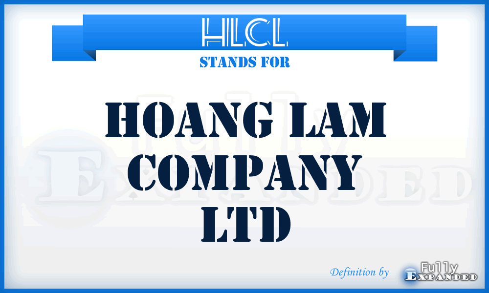 HLCL - Hoang Lam Company Ltd