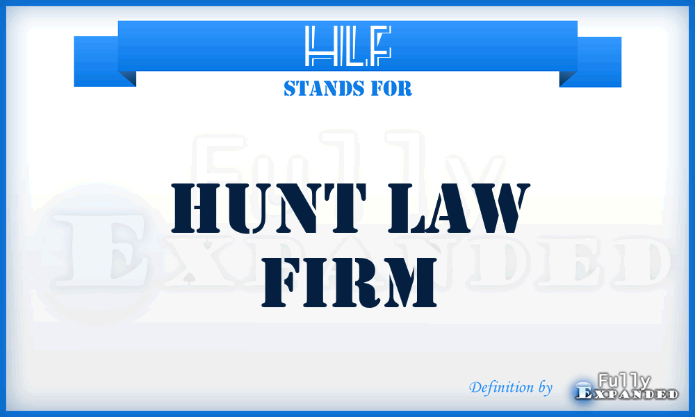HLF - Hunt Law Firm