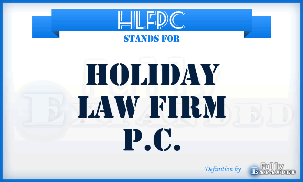 HLFPC - Holiday Law Firm P.C.