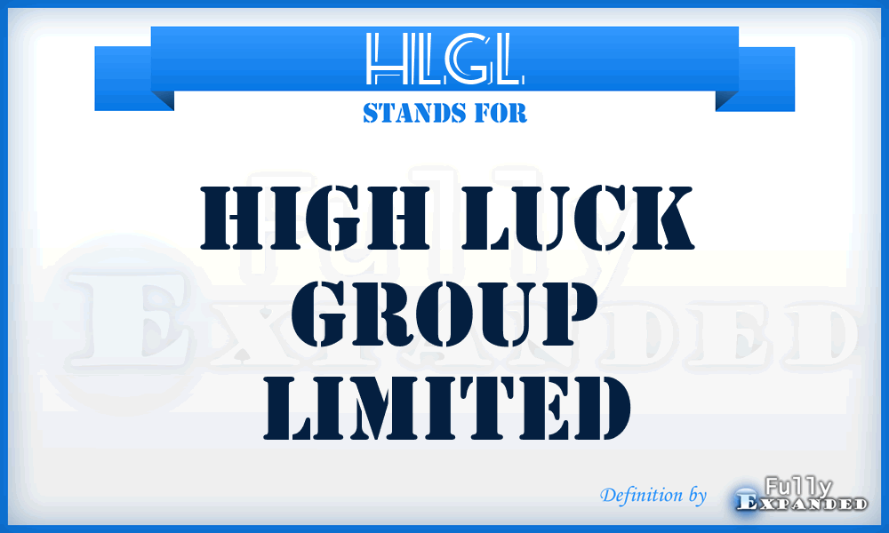 HLGL - High Luck Group Limited