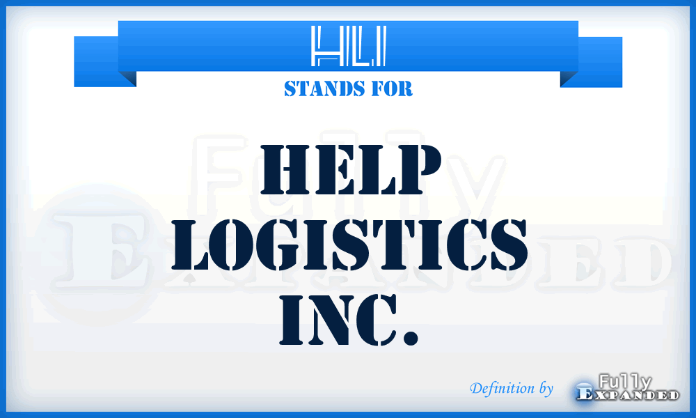 HLI - Help Logistics Inc.