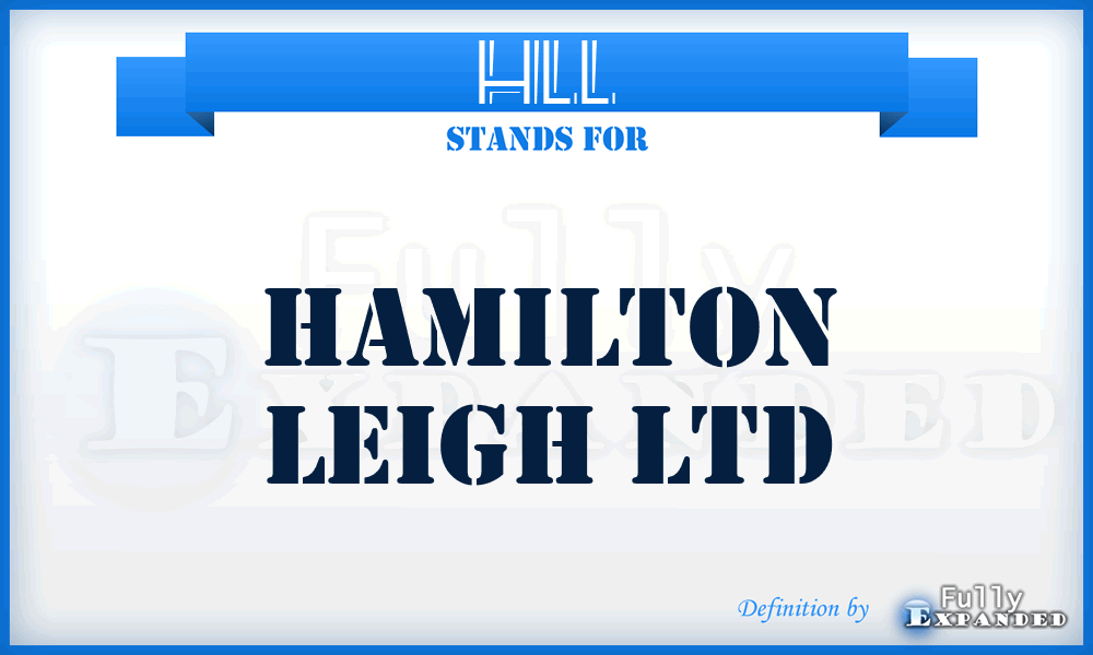 HLL - Hamilton Leigh Ltd