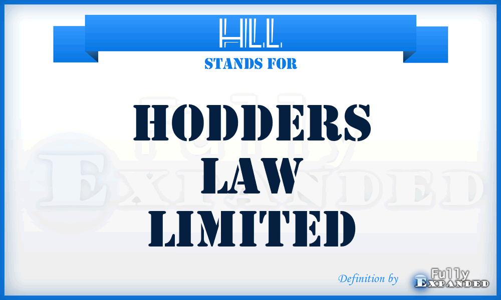 HLL - Hodders Law Limited