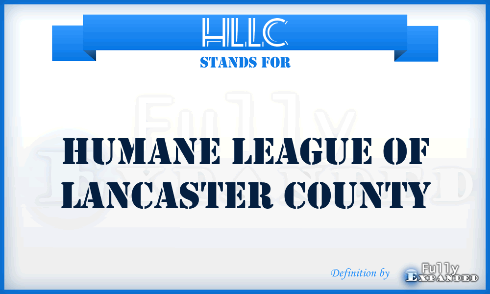 HLLC - Humane League of Lancaster County