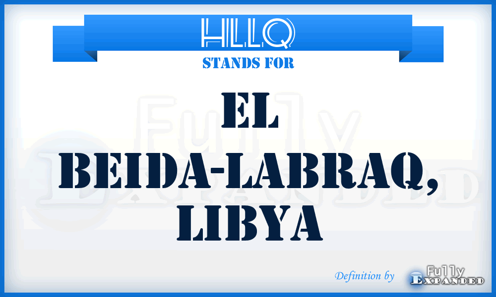 HLLQ - El Beida-Labraq, Libya