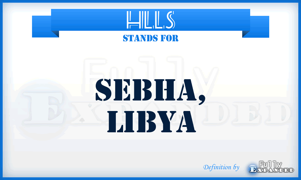 HLLS - Sebha, Libya