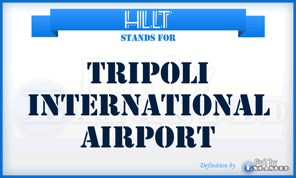 HLLT - Tripoli International airport