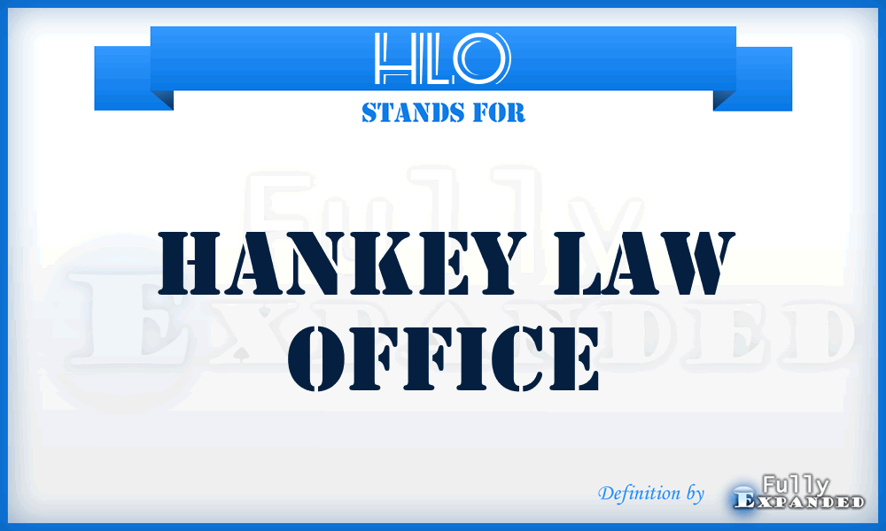 HLO - Hankey Law Office