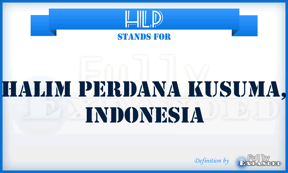 HLP - Halim Perdana Kusuma, Indonesia