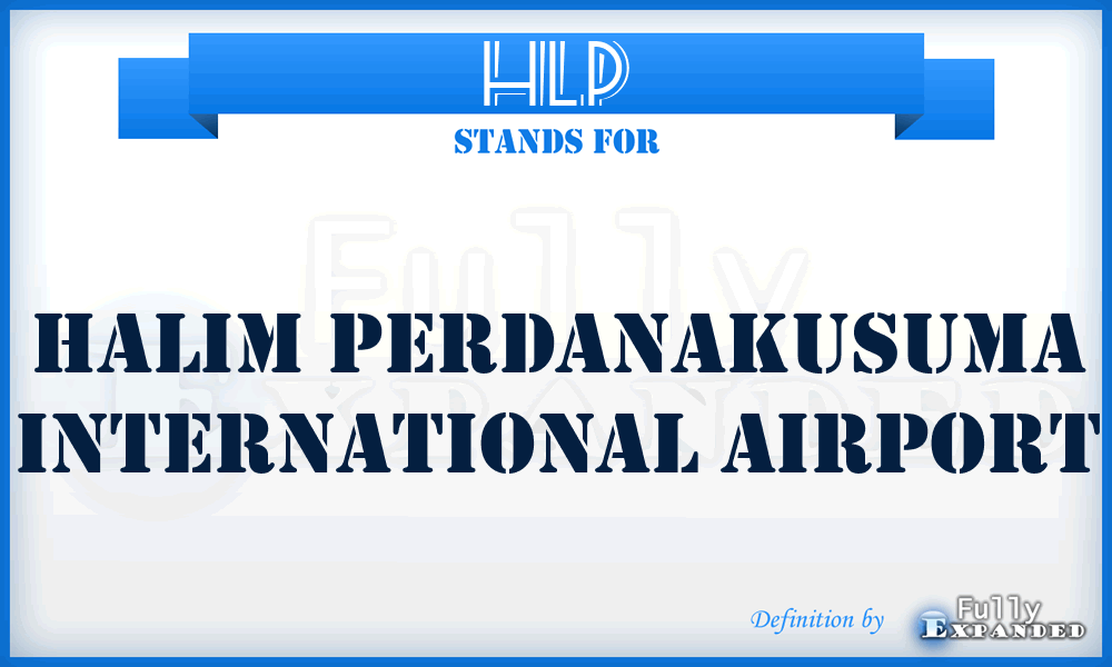 HLP - Halim Perdanakusuma International airport