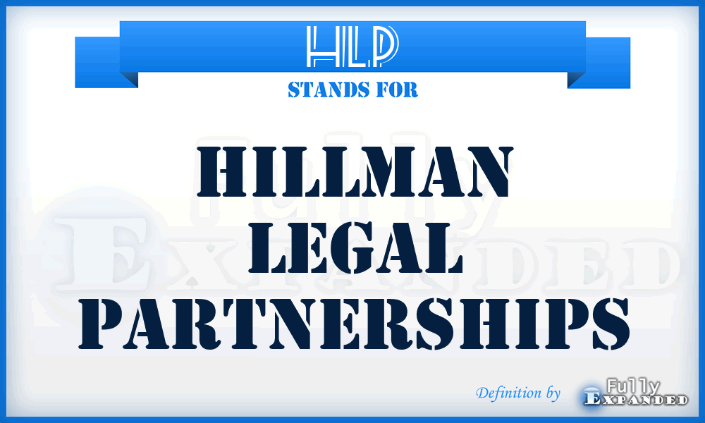 HLP - Hillman Legal Partnerships