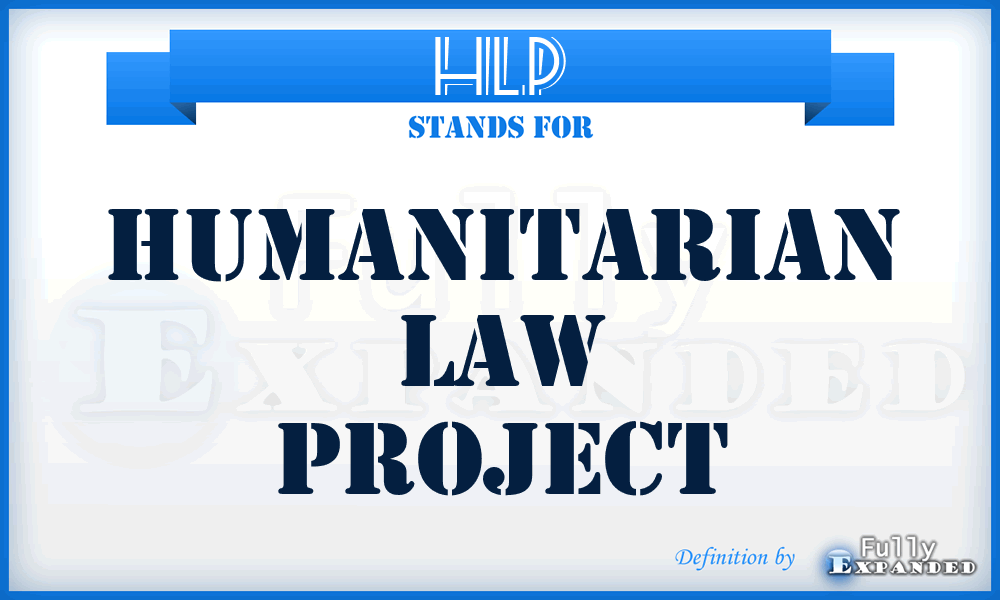 HLP - Humanitarian Law Project