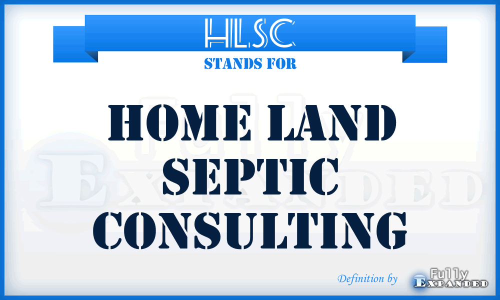 HLSC - Home Land Septic Consulting