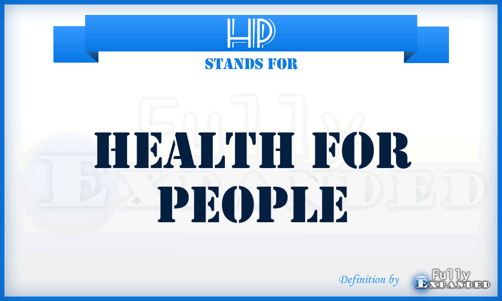 HP - Health for People