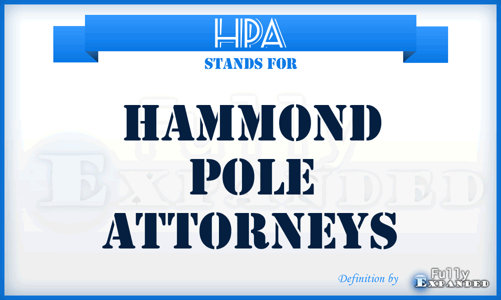 HPA - Hammond Pole Attorneys