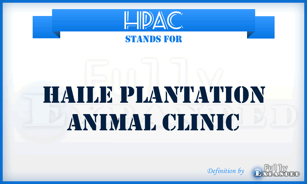 HPAC - Haile Plantation Animal Clinic