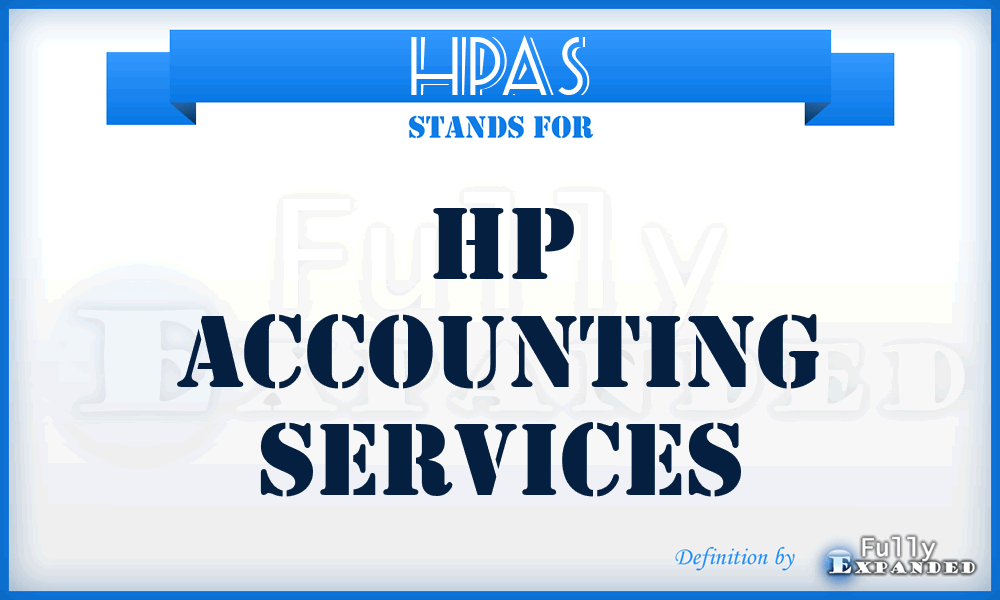 HPAS - HP Accounting Services