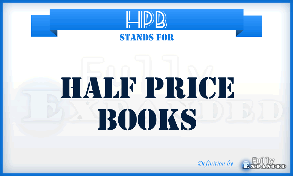 HPB - Half Price Books