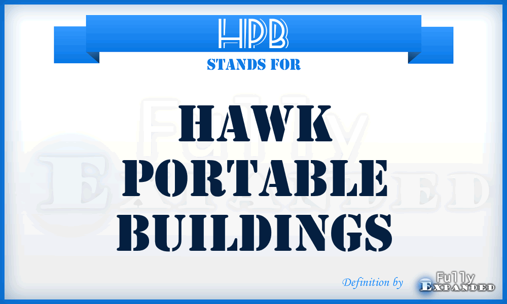 HPB - Hawk Portable Buildings