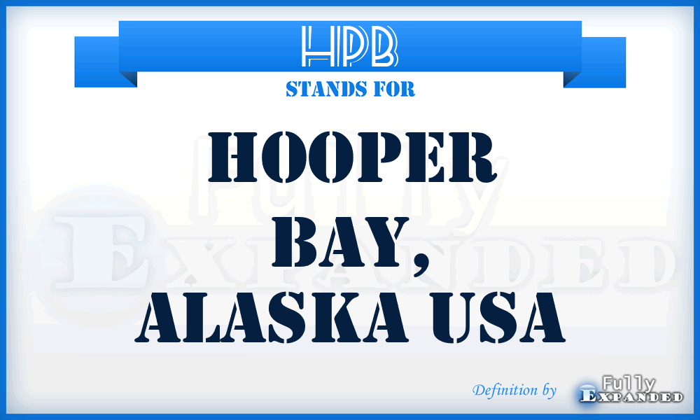 HPB - Hooper Bay, Alaska USA