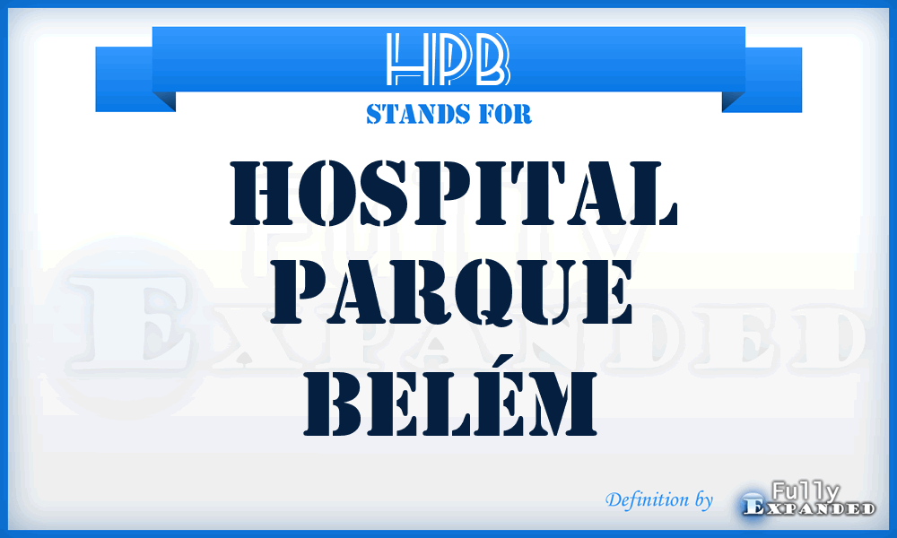 HPB - Hospital Parque Belém