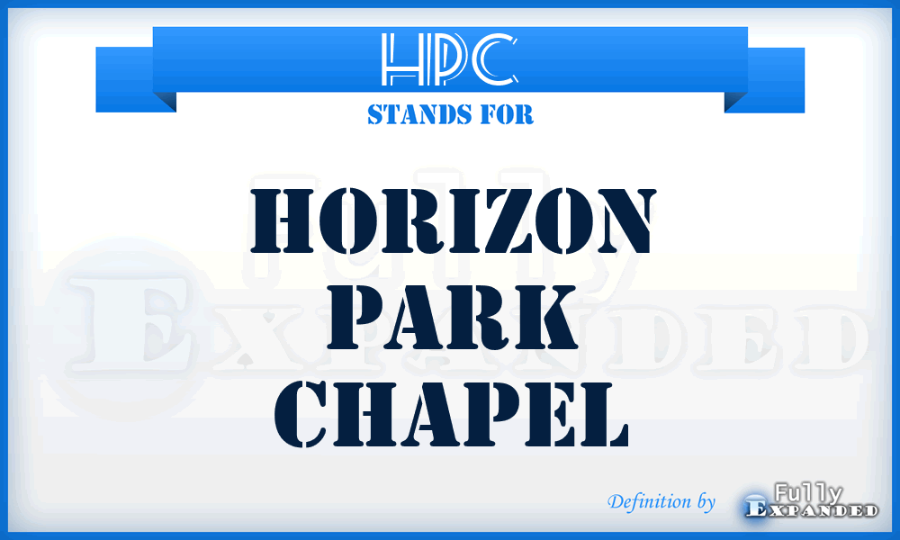 HPC - Horizon Park Chapel