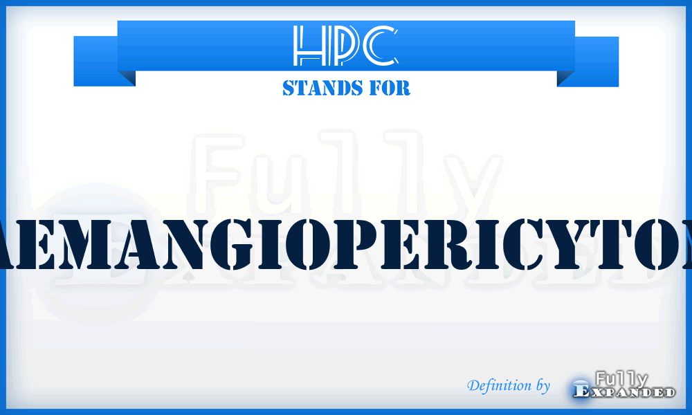 HPC - haemangiopericytoma