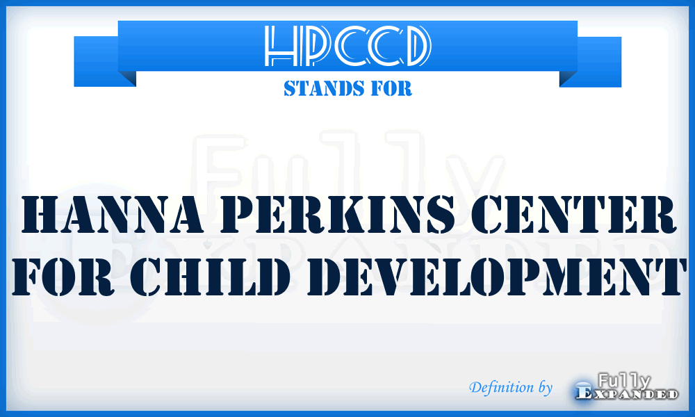 HPCCD - Hanna Perkins Center for Child Development
