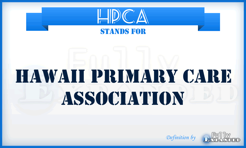 HPCA - Hawaii Primary Care Association
