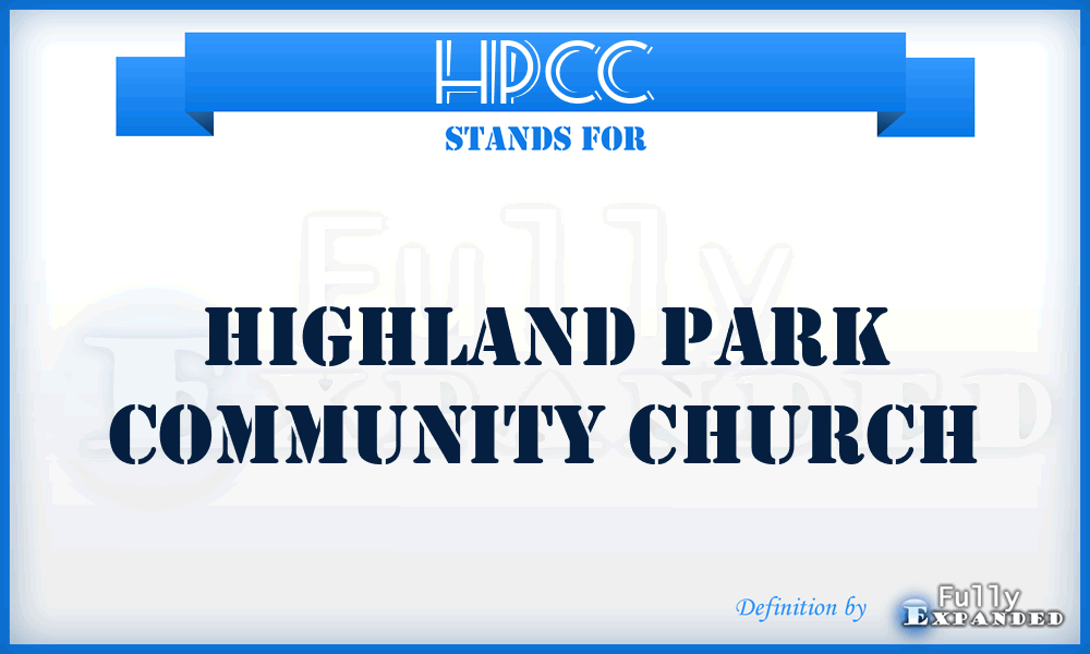 HPCC - Highland Park Community Church