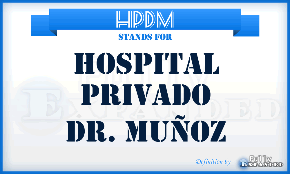 HPDM - Hospital Privado Dr. Muñoz
