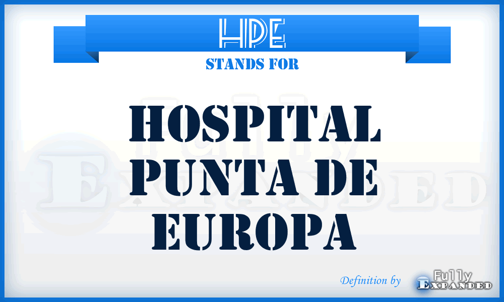 HPE - Hospital Punta de Europa