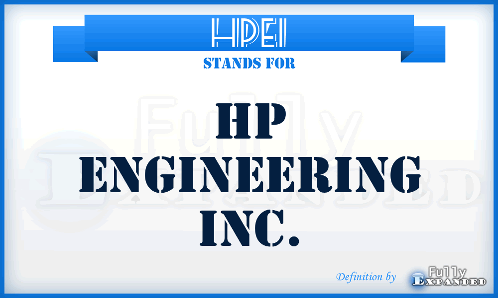 HPEI - HP Engineering Inc.