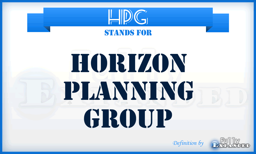 HPG - Horizon Planning Group